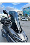 MOTOCAM RKS Newlight 125 PRO Siperlik Ön Cam 2023 2025 Model 75cm Siyah Renkli 4mm UZUN BOYLU