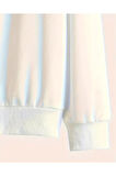 Erkek Paris Baskılı Yarım Fermuarlı Oversize Sweatshirt
