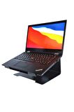 Laptop Standı Notebook Soğutucu Macbook Yükseltici Sehpa-Siyah-Metal