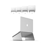 Metal Laptop Standı Notebook Macbook Sehpası Gümüş Renk