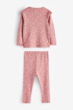 Next Baby % 100 Pamuklu Pink Green 3’lü Alt Üst Takım