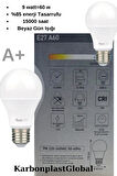 Nextled 9w-60w** 800 Lumen 6500K Beyaz Işık E27 Duy 2'li