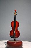 Keman Tasarımlı Kurmalı Müzik Kutusu