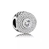 Gümüş s925 Damgalı Oval Ortası Taşlı Charm