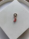 Gümüş s925 Damgalı Disney Winnie the Pooh Piglet Sallantılı Charm