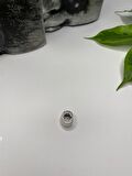 Gümüş s925 Damgalı C Harfi Zirkon Taşlı Charm