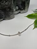 Gümüş s925 Damgalı S Harfi Zirkon Taşlı Charm