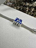 Gümüş s925 Damgalı Disney Pixar Sevimli Canavarlar M Logo Charm