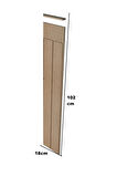Iskandınav Model( 18 X 102 Cm )dekoratif Duvar Paneli Boyanabilir Ahşap 6 Mm Ham Mdf Duvar Paneli