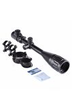 Tr- 6-24x50 Aoe Tüfek Dürbünü Çift Işık Kırmızı,yeşil Kaynaklı Zoomlu