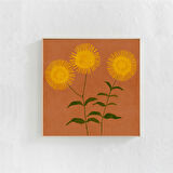 Çiçekli duvar dekoru, poster sanatı