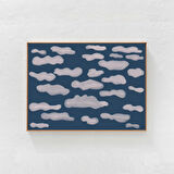 Mavi Gökyüzündeki Bulutlar, Oturma Odası veya Yatak Odası Dekoru için Poster