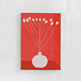 Vazoda Çiçek sanatı: İskandinav modern iç mekanlar için. Bohem/eklektik duvar dekoru