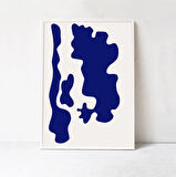 Mavi Soyut Sanat, Soyut Poster Duvar Sanatı
