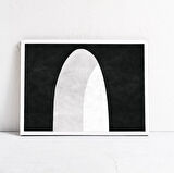 Siyah Beyaz SANAT Kemer Poster İskandinav Duvar Sanatı Modern Sanat a1