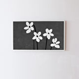 Modern Samsung Frame TV Sanatı - Soyut Çiçek Sanatı. Samsung Frame TV için, 16:9 Oranında Sanat