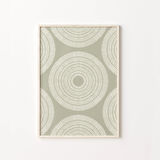 Adaçayı Yeşili Soyut, Çizgi Sanatı, Sanat, Adaçayı Yeşili Duvar Sanatı, Daireler