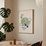 Sicilya Limonları Duvar Sanatı, Akdeniz Mutfağı Duvar Dekoru, Meyve Sanatı