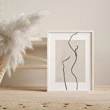 Kadın Vücudu Çizgi Sanatı, Bej Sanatı, Çizgi Çizimi, Minimalist Çizgi Sanatı, Kadın Çizgi Sanatı