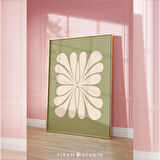 Soyut Botanik Sanatı, Sönük Yeşil Duvar Sanatı