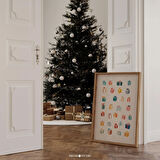 Minimalist Boho Noel Sanatı - Rahat Bir Ortam İçin Şenlikli Duvar Dekoru ve Benzersiz Noel Sanatı | Şık Tatil Duvar Sanatı |