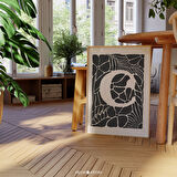 C Harfi Sanatı, Soyut Botanik Monogram Poster