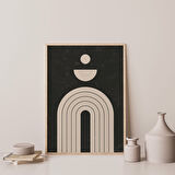 Geometrik Duvar Sanatı, Orta Yüzyıl Modern, Bej Sanatı, Minimalist Çizgi Sanatı