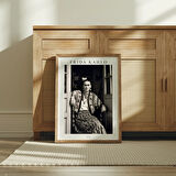Frida Kahlo, Siyah Beyaz Poster, Baskılar, Frida Kahlo Poster, Feminist Sanat, Frida Kahlos