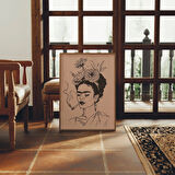 Frida Kahlo, Frida Kahlo Elle Çizilmiş Portre, Feminist Duvar Sanatı, Frida Kahlo Duvar Sanatı