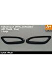 Nova Krom Fiat Egea Sinyal Çerçevesi Abs Plastik 2015 - 2024 (Siyah)