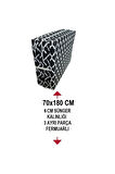 Katlanır Yer Minderi Ve Tek Kişilik Süngerli Katlanır Minder 70x180 Cm 6 Cm Büyük Karaçatı
