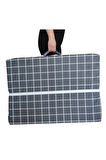 Katlanır Minder Yer Minderi Süngerli Minder Tek Kişilik 80x180 Gri Pano 6 Cm