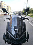 MOTOCAM Yamaha Nmax Siperlik Ön Cam 2025 Model 49cm Şeffaf Renkli 4mm Spor Cam