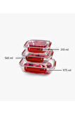 Nnstartshopping  Master Dikdörtgen Saklama Seti 3'lü 310-565-975 Ml Royaleks-30886