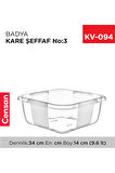 Nnstartshopping  Kare Şeffaf Badya 1 Adet 3 No Royaleks-E166