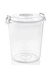Nnstartshopping  Plus Şeffaf Bakliyat Kovası 50 Litre Royaleks-ASD173