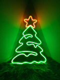 Neon Led Tabela Yılbaşı Noel Ağacı Modeli Duvar Dekorasyon