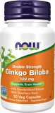 NOW Foods Supplements, Ginkgo Biloba Supports Brain Health 120 mg Double Strength 50 Veg Caps