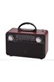 NNS Ns-8095bt Taşınabilir Nostaljik Radyo Bluetooth Speaker Usb Tf Card Aux NS-8095