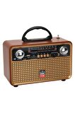 NNS Ns-8096bt Taşınabilir Nostaljik Radyo Bluetooth Speaker Usb Tf Card Aux NS-8096BT