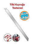 Tilki Kuyruğu Kemik Kesme Testeresi Et Paslanmaz Çelik Bıçak Buz Kesme Bıçağı Ağzı Ucu 30 cm