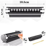 Alüminyum Kasa Çevirmeli Araç Içi Park Telefon Numaratör Parkmatik (SİYAH) Tüm Araçlara Uyumlu