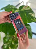 Kadın Erkek Hologramlı Renkli Number Yazılı İphone 14 Pro Max Telefon Kılıfı