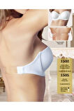 Sırtı Şeffaf Askılı Boş Straplez Sütyen 1502