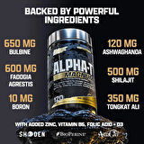 Nutrex Research Alpha-T Magnum Testosterone Support for Men | Anabolic Folic Acid , Tongkat Ali, Fadogia Agrestis, Boron , Apigenin , Shilajit and Ashwagandha | Muscle Builder for Strength, Growth & Hormone Balance