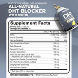 Nutrivein DHT Blocker with Biotin Hair Supplement (Saw palmetto+Resveratrol) 60 Caps
