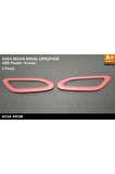 Nova Krom Fiat Egea Sinyal Çerçevesi Abs Plastik 2015 - 2024 (Kırmızı)