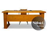 Neiwel Ares Doğal Ahşap Çalışma ve Ofis Masası-80cm-220cm
