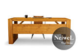 Neiwel Owen Doğal Ahşap Çalışma ve Ofis Masası-80cm-120cm