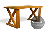 Neiwel Wood Doğal Ahşap Çalışma ve Ofis Masası-80cm-140cm